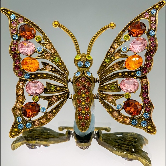Heidi Daus Jewelry - Heidi Daus Trembler Butterfly Brooch PRISTINE
